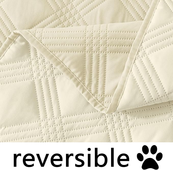 Waterproof Reversible Dog Blanket, Soft Couch Cover for Dogs Washable | Dual-Sided Waterproof Pet Bed Blanket, Resist Stains Spills & Pet Hair, Practical Furniture Protector For Pets, Size 30"x70"