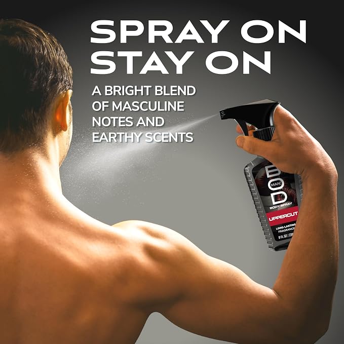 BOD man Fragrance Body Spray, Upper Cut, 8 fl oz
