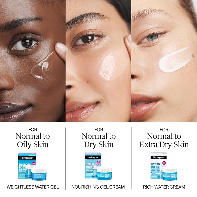 Neutrogena Hydro Boost Skincare Set, Hydro Boost Fragrance Free Gel Cream Face Moisturizer, 1.7 fl oz, & Trial Size Hydro Boost Fragrance Free Hydrating Gel Facial Cleanser, 0.5 fl oz