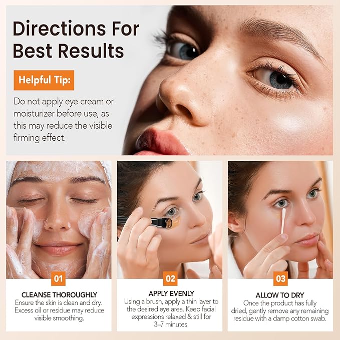 Instant Eye Tightener Cream, Temporary Eye Firming Cream, Fine Lines & Dark Circles, Beauty of Eye Serum Skin Care for Women and Men, periocular Skin care for All Skin Types 20 mL/0.67 fl oz