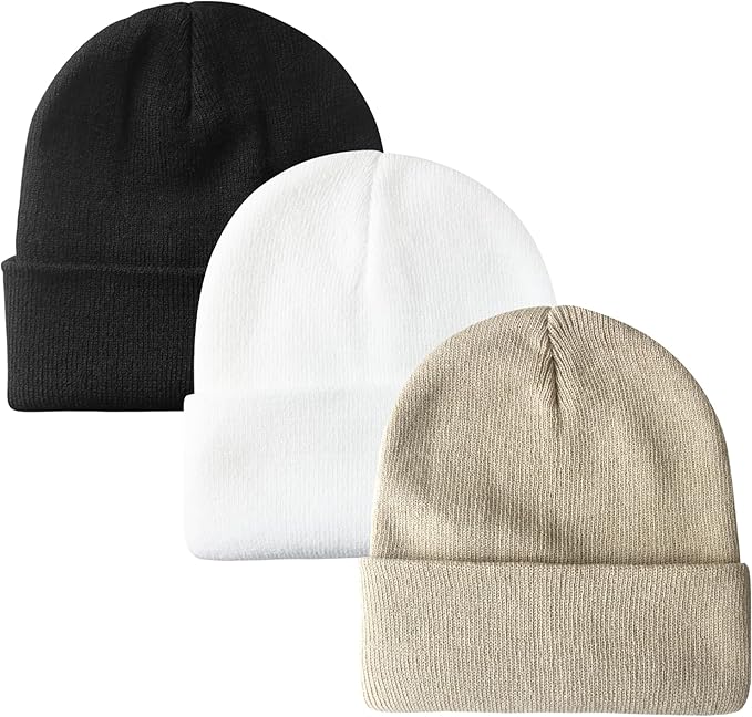 PFFY Unisex Beanie Hats for Men Women Knit Winter Beanies