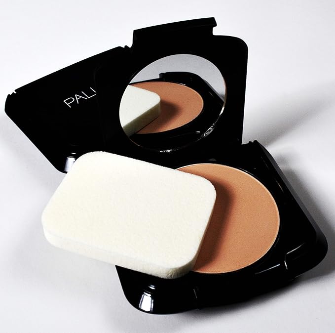 Palladio Dual Wet and Dry Foundation with sponge and Mirror, Squalane Infused, Apply Wet for Maximum Coverage or Dry for Light Finishing and Touchup, Minimizes Fine Line, All day Wear, Ivory Myrrh