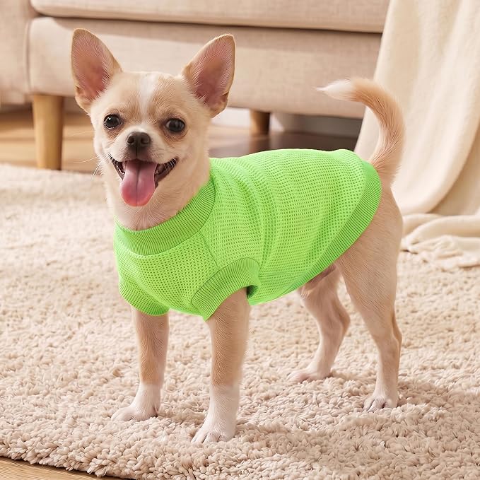 1 Pack Dog Shirt for Small Supplies Functional Waffle Dog Clothes Warm Soft Sweatshirt Outfit for Dogs Cats Pet Apparel