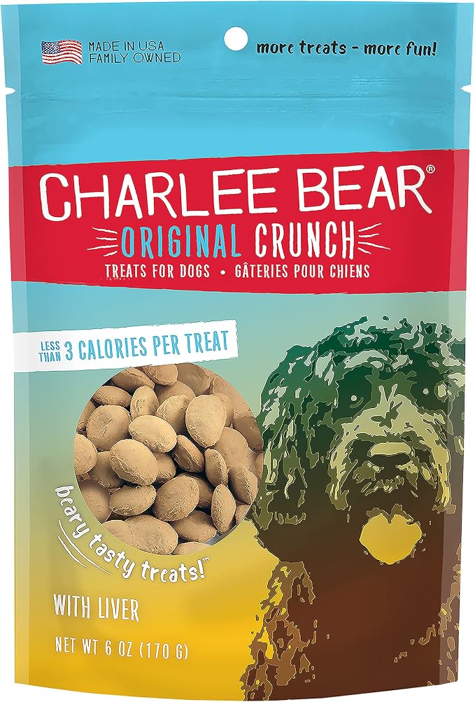 Charlee Bear Dog Treat, 6-Ounce, Liver