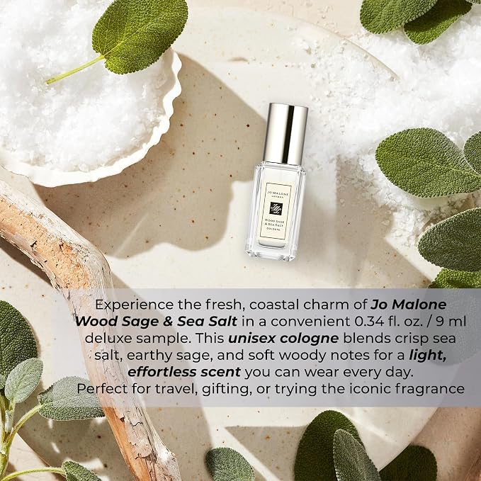 Jo Malone Wood Sage & Sea Salt Cologne Deluxe Sample, 0.3 fl.oz./ 9 ml