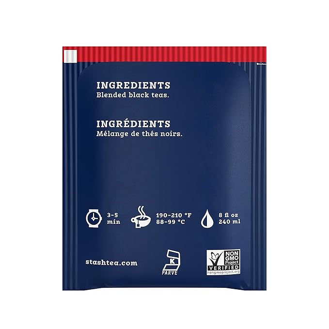 Stash Tea English Breakfast Black Tea, Box of 100 Tea Bags