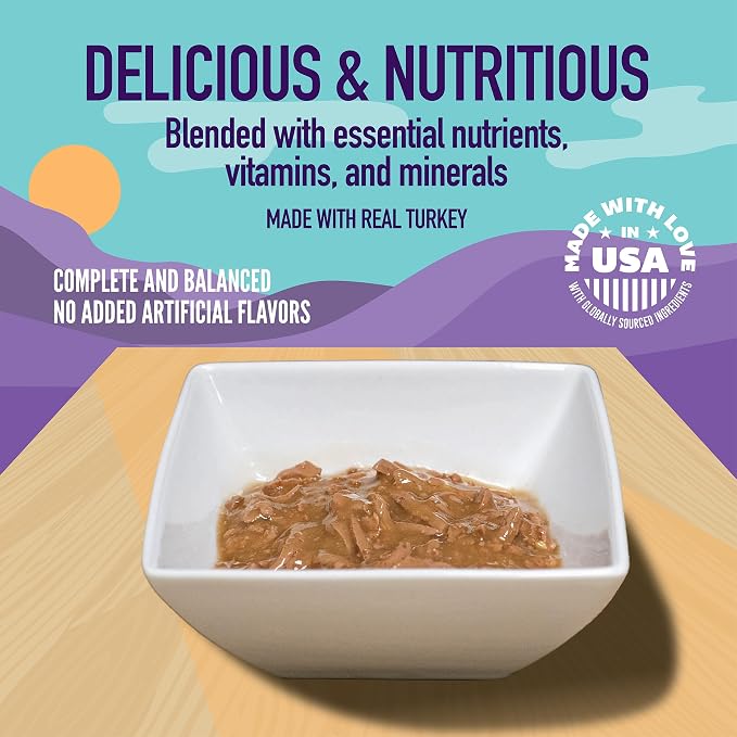 A Strong Heart Cat Food, Turkey & Cheese in Gravy, 5.5oz, 24pk | Real turkey & cheese, gravy texture, made in USA, all life stages, 24-pack