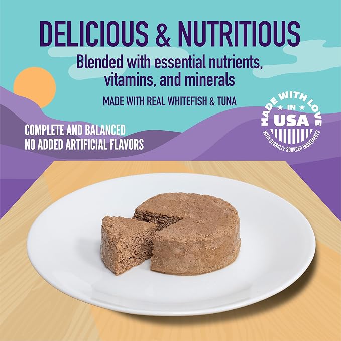 A Strong Heart Cat Food, Whitefish & Tuna Paté, 5.5oz, 24pk | Real ocean whitefish & tuna, paté texture, made in USA, all life stages