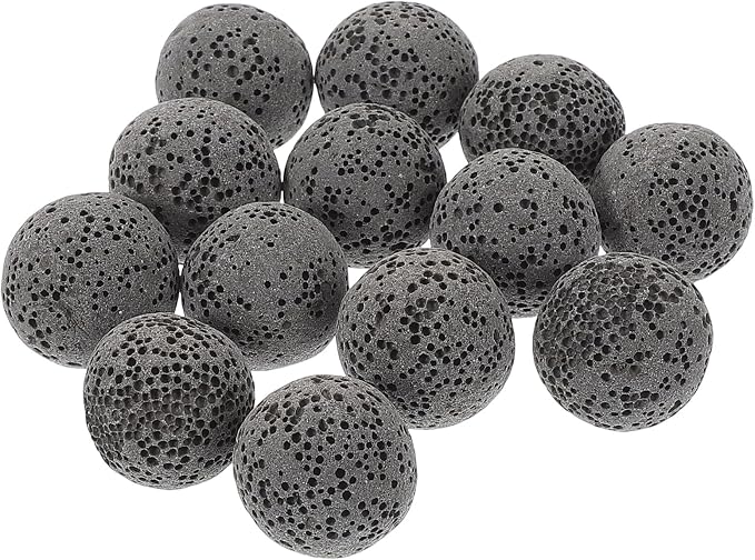 SEWACC 20pcs Volcanic Rock Aromatherapy Stones Essential Oil Diffuser Lava Stones for Home Office Fragrance and Air Purification