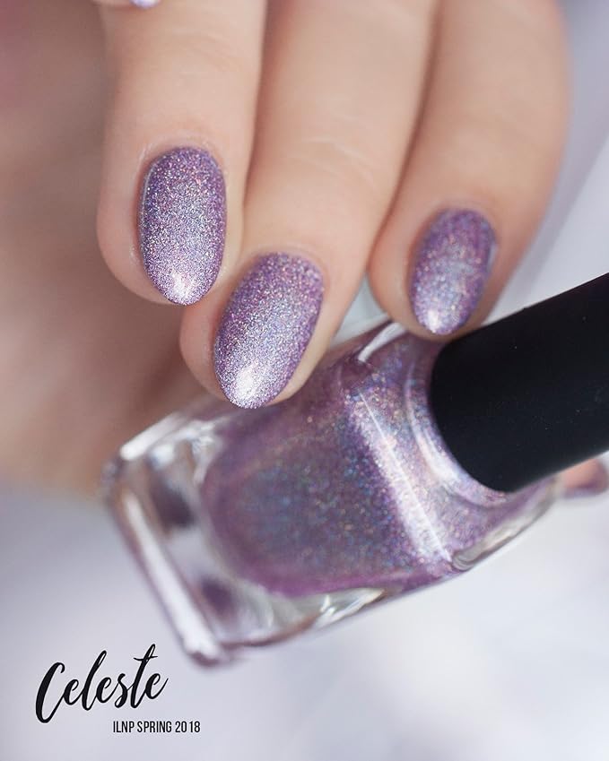 ILNP Celeste - Stunning Lilac Ultra Holographic Nail Polish