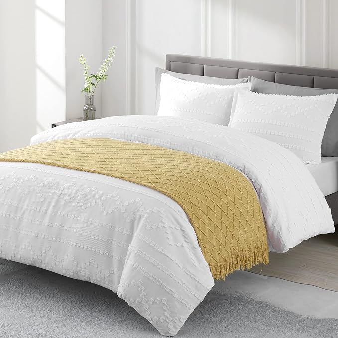 BOURINA Mustard Throw Blanket 50x90 Inch Boho Knit Soft Throw Sofa Blanket | Knitted Throw Blanket 50x90 Inches, Soft Lightweight Boho Weave Throw Decorative Couch Blanket for Living Room Bed Runner