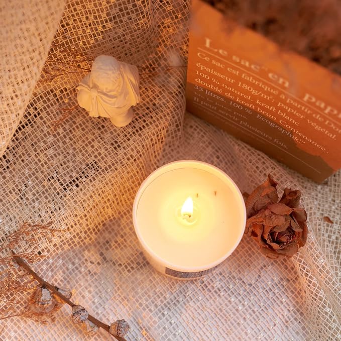 White Sage Candle for House Energy Cleansing and Chakra Healing-Relaxing Soy Scented Candles Gift for Women 7.1oz|45 Hour Long Lasting Glass Jar Candle Stress Relief
