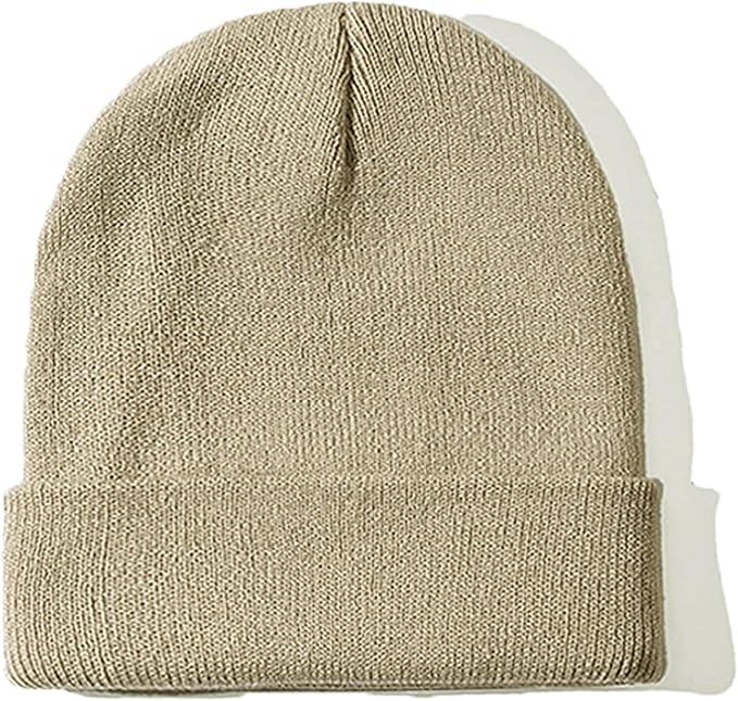ZOORON Beanie for Women Men Ski Watch Cap Cuffed Plain Skull Knit Hat Soft Fisherman Winter Hat
