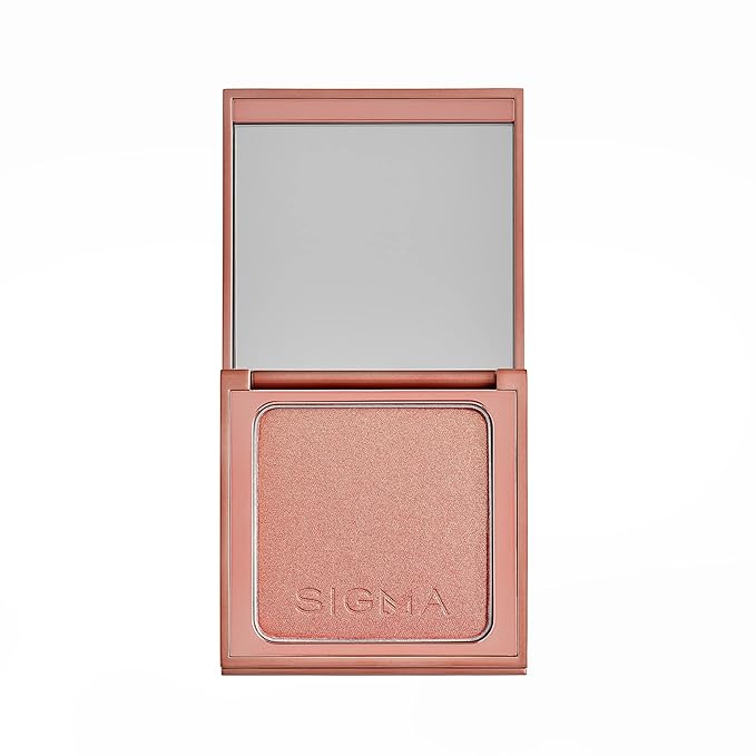 Sigma Beauty Peachy Gold Metallic Blush Palette - Long Lasting Blush Pressed Powder - Gluten Free, Cruelty Free, Vegan Makeup Palette - Tiger Lily