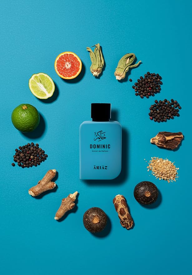ARIAZ Dominic Extrait de Parfum – Luxury Long-Lasting Cologne for Men - Bold & Fresh Eau de Parfum Spray -Premium Niche Fragrance - Masculine Perfume -100ml Scent Bottle