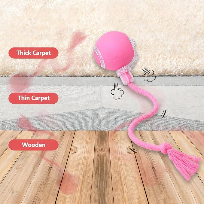 Speed 2.0 Tail Interactive Cat Toys, Rechargeable Ball for Indoor Cats