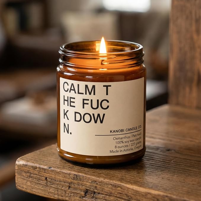 Patchouli & Osmanthus Scented Soy Candle: 100% All Natural Soy Wax, Phthalate-Free Premium Fragrance, Lead and Zinc-Free Cotton Wick, Long-Lasting, Clean Burn