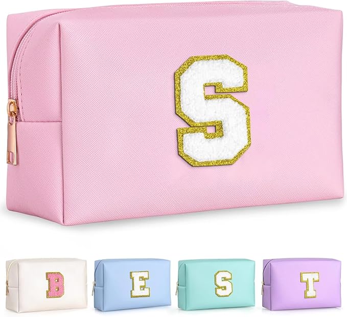 TOPEAST Christmas Gifts Stocking Stuffers for Women Teen Girls - Travel Makeup Bag, Cosmetic Bag, Birthday Travel Gifts for Women (Pink S)