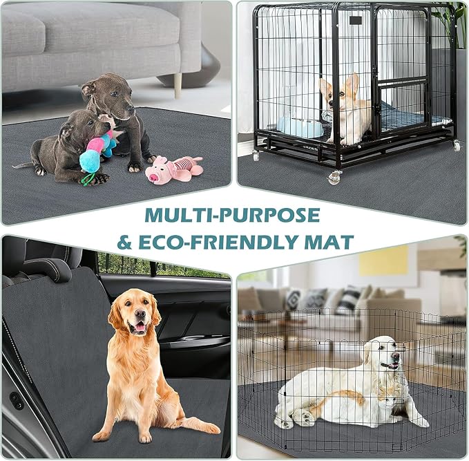 Washable Pee Pads for Dogs 60"x48" Reusable Dog Pads Large Upgrade Non-Slip Dog Pee Pads Heavy Absorbency Puppy Pee Pads Quick Dry Whelping Pads/Waterproof Puppy Training Pad