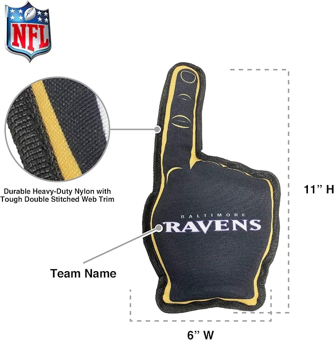 Pets First NFL Unisex NFL #1 Fan Dog Toy