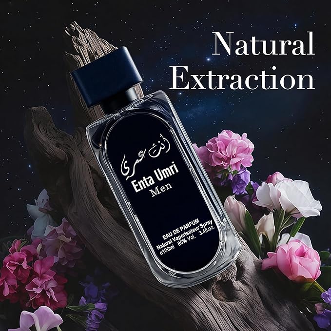 A CENTER Enta Umri Cologne for Men 3.4 Fl Oz Eau de Parfum with Nutmeg,Bergamot,Cedar, Woody&Musk Long Lasting Fragrance Daily Used Men Perfume