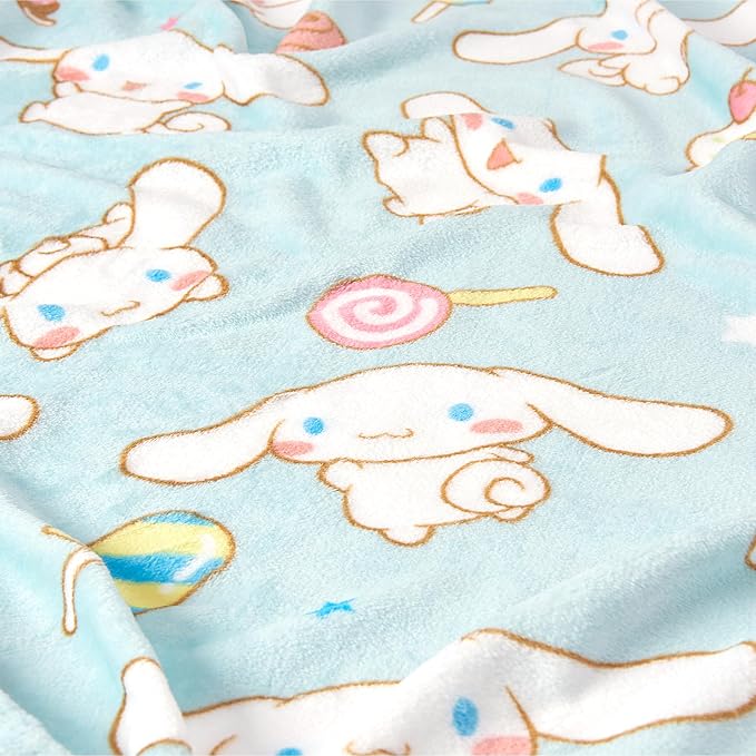 Northwest Cinnamoroll Sweet Treat Cinnamaroll Hugger Pillow & Silk Touch Throw Blanket Set, Stuffed Animal, 50x60 inches and 11 inch Plushie