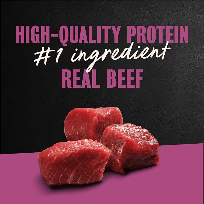 Cesar Classic Loaf Wet Dog Food, Porterhouse Steak, 3.5 oz, 24 Count | Made in USA, Real beef #1 ingredient, slow-cooked tender texture, easy peel trays, no fillers/added sugar/artificial flavor