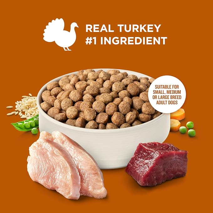 Nutrish Healthy Weight Dry Dog Food, 4.5 lb. Bag (Rachael Ray) | Turkey, Brown Rice & Venison Recipe, Made With L-Carnitine to Help Support a Healthy Metabolism, No Artificial Flavors