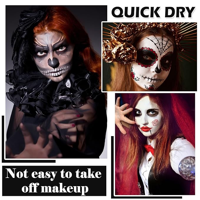 Red Face Body Paint, Oil Based Face Paint Professional Red Body Face Paint Palette Makeup for Halloween Clown Stage Zombie Vampire Makeup