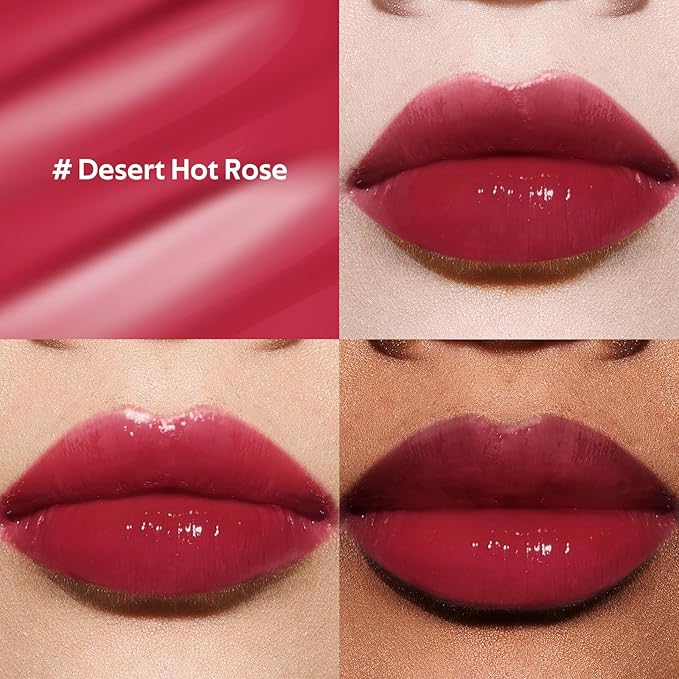 bayfree Hydrating Tinted Lip Oil, Korean Lip Gloss with High Shine & Pigmented Color, Lightweight Non-Sticky Formula for Dry Lips, Vitamin E Enriched for All-Day Moisturizing, Vegan & Cruelty-Free