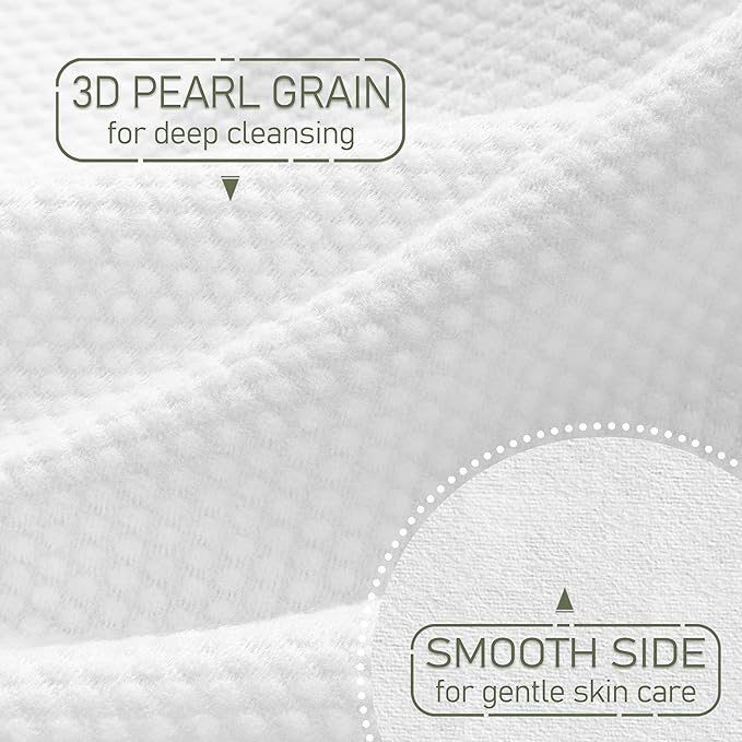 Disposable Face Towel Biodegradable Large Dry Wipes 60 Count/Box Extra Thick Soft Clean Facial Towels for Sensitive Skin, Makeup Removing, Cleansing, Nursing, Travel, 10×12 Inches