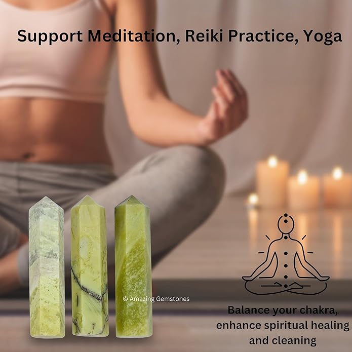 Amazing Gemstone Crystal Points Bulk Healing Crystals & Stones - Premium Single Terminated Healing Wand Point Bulk Crystals for Crafts, Crystal Grid, DIY Work