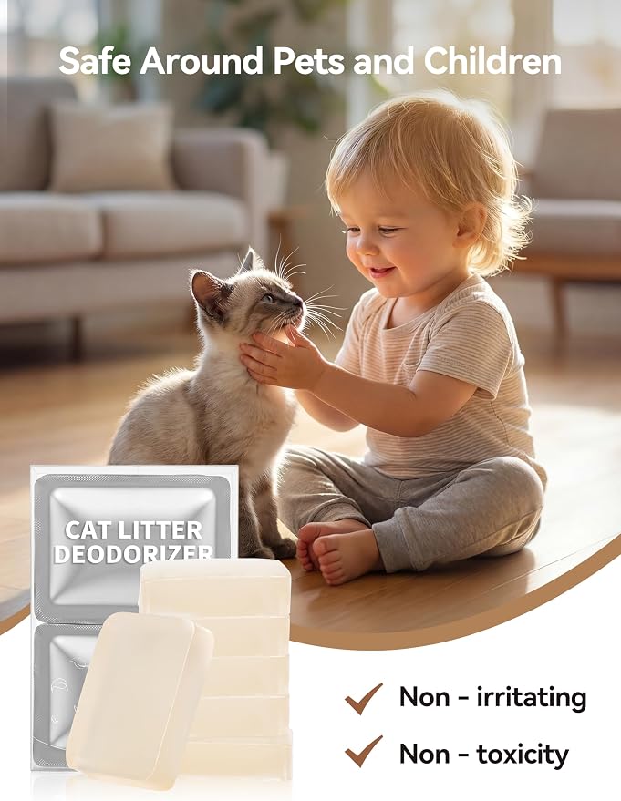 Thereye Cat Litter Box Deodorizer For SC06/SC07/SC08, 6 Pack | Thereye Cat Litter Deodorizer Blocks Control Odors,Last Up To 30 Days,Fit SC06/SC07/SC08 Litter Boxes,Are Easy To Replace.