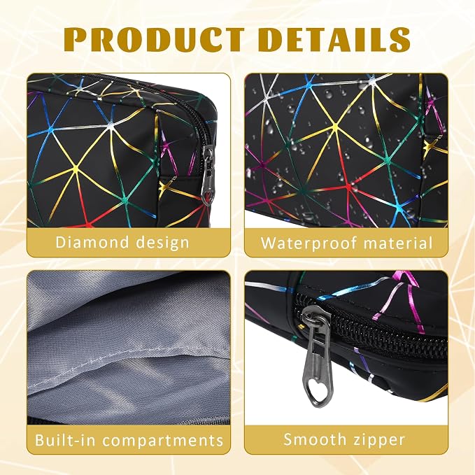 Period Bags, Tampon Holder for Purse, Waterproof Portable Leather Period Pouch, Sanitary Napkin Storage Bag, Black Makeup Bag Set, Pad Pouches for Period