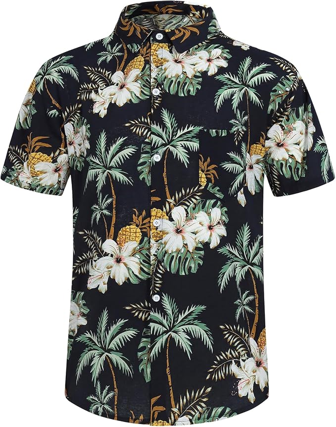 Hawaii Dog Shirt, Pet Summer T-Shirts Dog Style Floral Breathable Cool Clothes Hawaiian Shirts for Small Dogs and Cats Owner and Pet Shirts are Sold Separately
