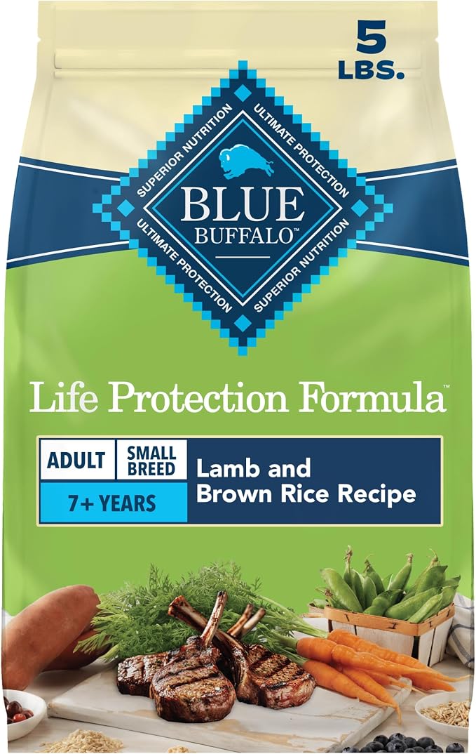 Blue Buffalo Life Protection Formula Lamb Small Breed Dry Dog Food, 5 lb | Real Lamb #1 Ingredient, Antioxidant-Rich LifeSource Bits, Supports Higher Energy Needs, Formulated for Small Breed Dogs