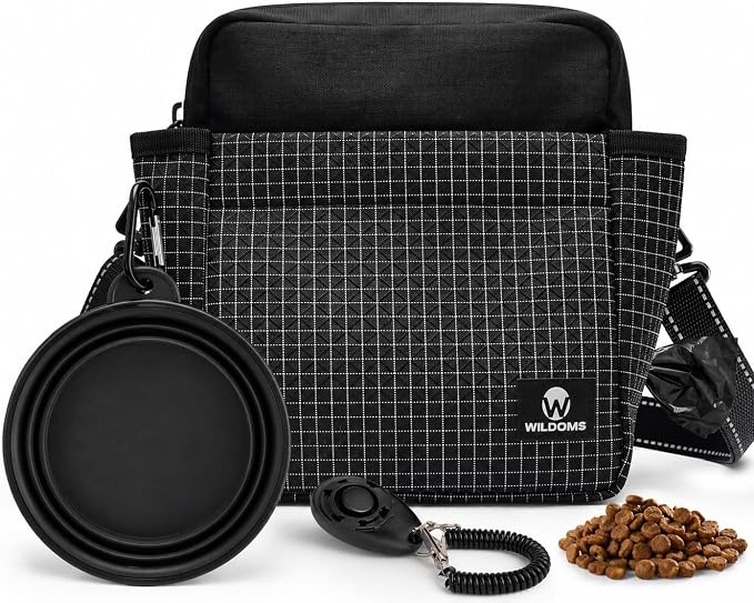 Dog Treat Pouch for Training, Magnetic Dog Walking Bag and Fanny Pack