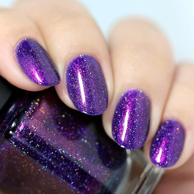 ILNP High Voltage - Royal Purple Holographic Nail Polish