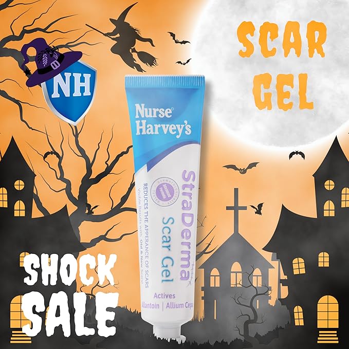 Nurse Harvey's Straderma 40gr/1.41 fl oz (Advanced Scar Gel, Wound and Spot Gel, Burn & Sun Scar Gel, Scar Removal Gel for C-Section, Stretch Marks, Acne, Surgery, Old and New Scars)