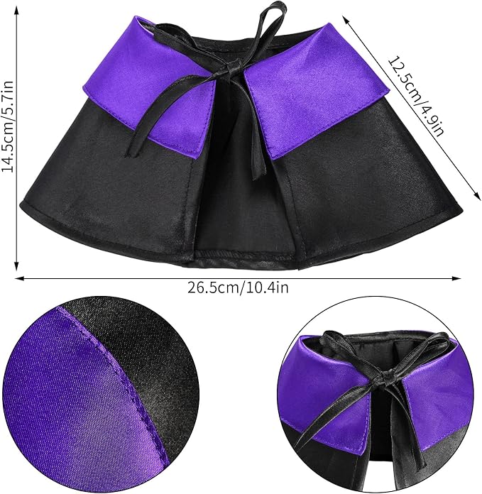 Dxhycc Halloween Pet Costume Cat Wizard Costume Funny Wizard Cat Clothes Cloak and Hat for Small Dogs Outfits