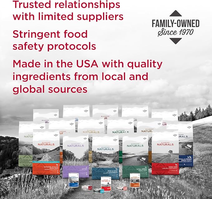Diamond Naturals Small Breed Adult Dry Dog Food, Chicken & Rice, 18lb | Balanced Nutrients for Small Breed Dogs | Omega Fatty Acids for Skin & Coat Health | Probiotics for Digestive Support