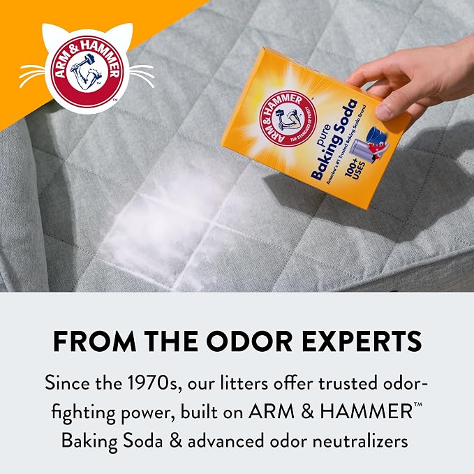 ARM & HAMMER Slide Platinum Easy Clean-Up Clumping Cat Litter, 24/7 Odor Control with Triple-Action Freshness, Non-Stick, Low Tracking & Multi-Cat Formula, Scented, 18 Lbs (Pack of 2)