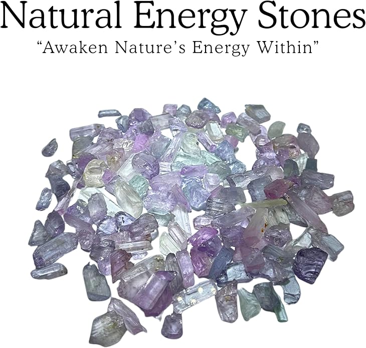 10 Grams Natural Kunzite Gemmy Crystals – Raw Assorted Shape Color & Sizes – Gemstones for Jewelry Making, Healing, Chakra Balancing, Meditation & Collecting - Bracelet Maker Friendship Bracelets