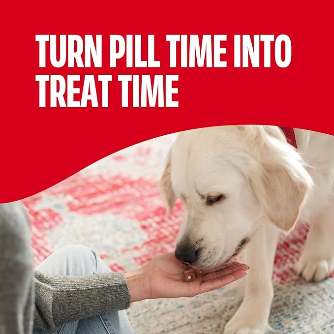 Milk-Bone Pill Pouches Dog Treats with Real Chicken, 30 Count Bag