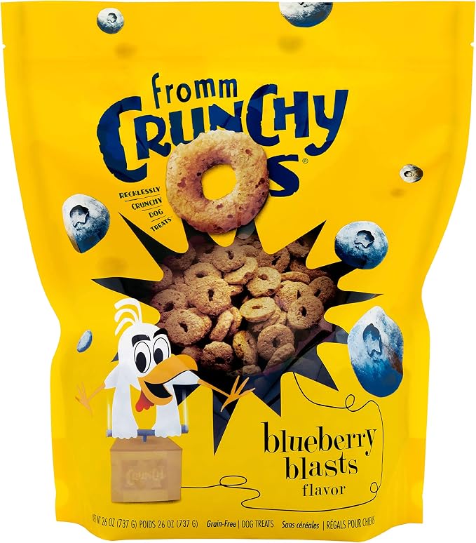Fromm Crunchy O's Blueberry Blasts with Chicken Dog Treats, 26 oz