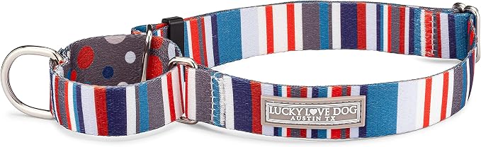 Lucky Love Dog Martingale Collar for Medium Dogs No Slip – Linus, Medium