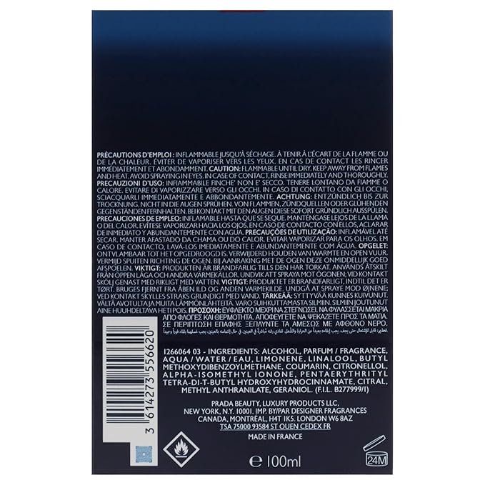 Prada Luna Rossa Ocean by Prada for Men - 3.3 oz EDT Spray