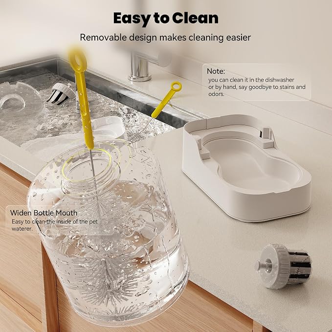 Automatic Cat Water Dispenser Dogs (Bowl not Included) | Dog Water Bowl Dispenser Adjustable Water Dispensing, Auto Pet Waterer for Cats and Dogs