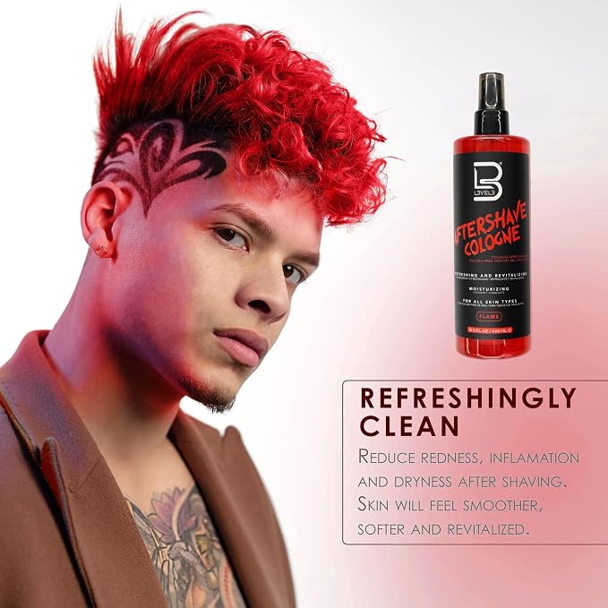 L3 Level 3 After Shave Spray Cologne - Softens Skin - Refreshes and Relieves Face and Skin - Moisturizing Formula Level Three After Shaving