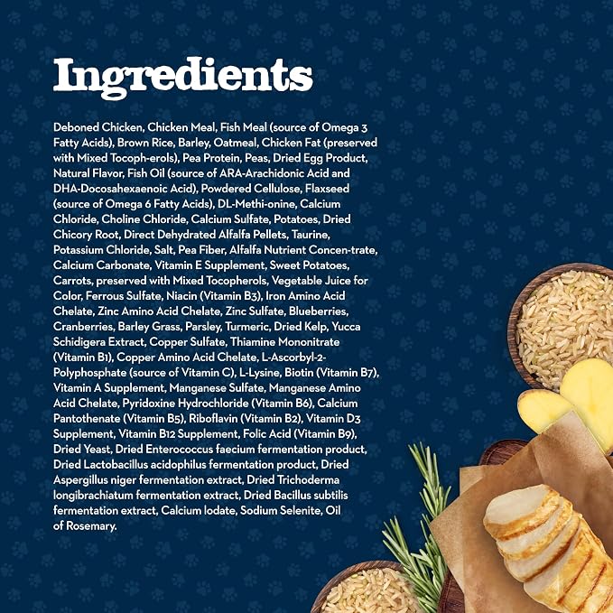 Blue Buffalo Baby Blue Chicken Kitten Natural Dry Cat Food, 2 lb | Real Chicken #1 Ingredient Plus Brown Rice, with DHA for Cognitive Development, Antioxidant-Rich LifeSource Bits